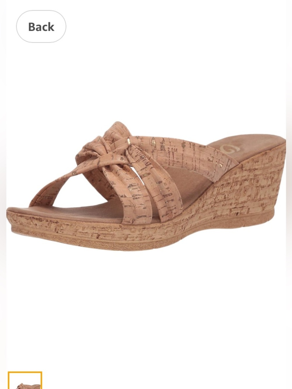 Onex Gayle Cork Criss Cross Cork Sandals